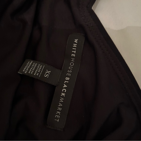 White House Black Market jersey knit sheath dress red and black print xs. - Picture 2 of 3